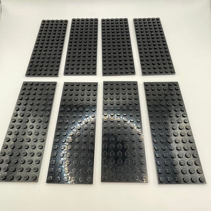 LEGO Plates 6x16, Black, 8 Pieces