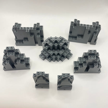 LEGO Rocks, Dark Bluish Grey 7 Pieces