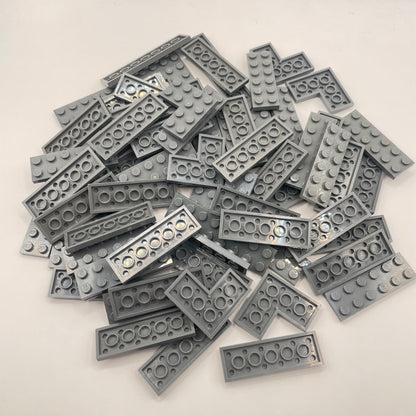 LEGO  Plates, 2x Wide Medium, Dark Bluish Grey, Approx. 120g