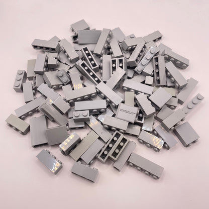 LEGO Bricks 1x Wide Short , Light Bluish Grey, Approx. 130g