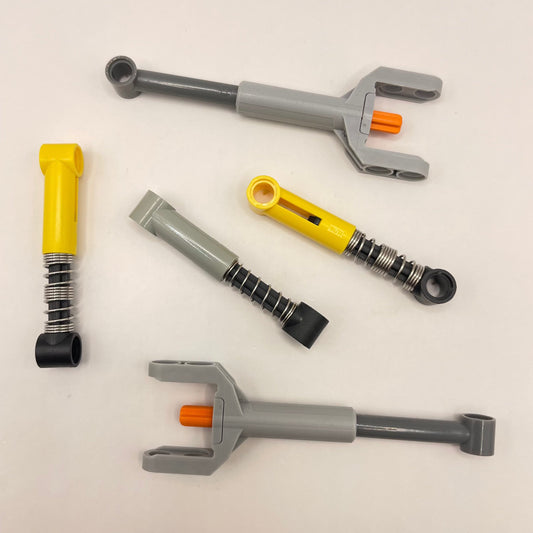 LEGO Linear Actuator x2 and Shock Absorbers x3, Mixed Colours, Technic, 5 Pieces