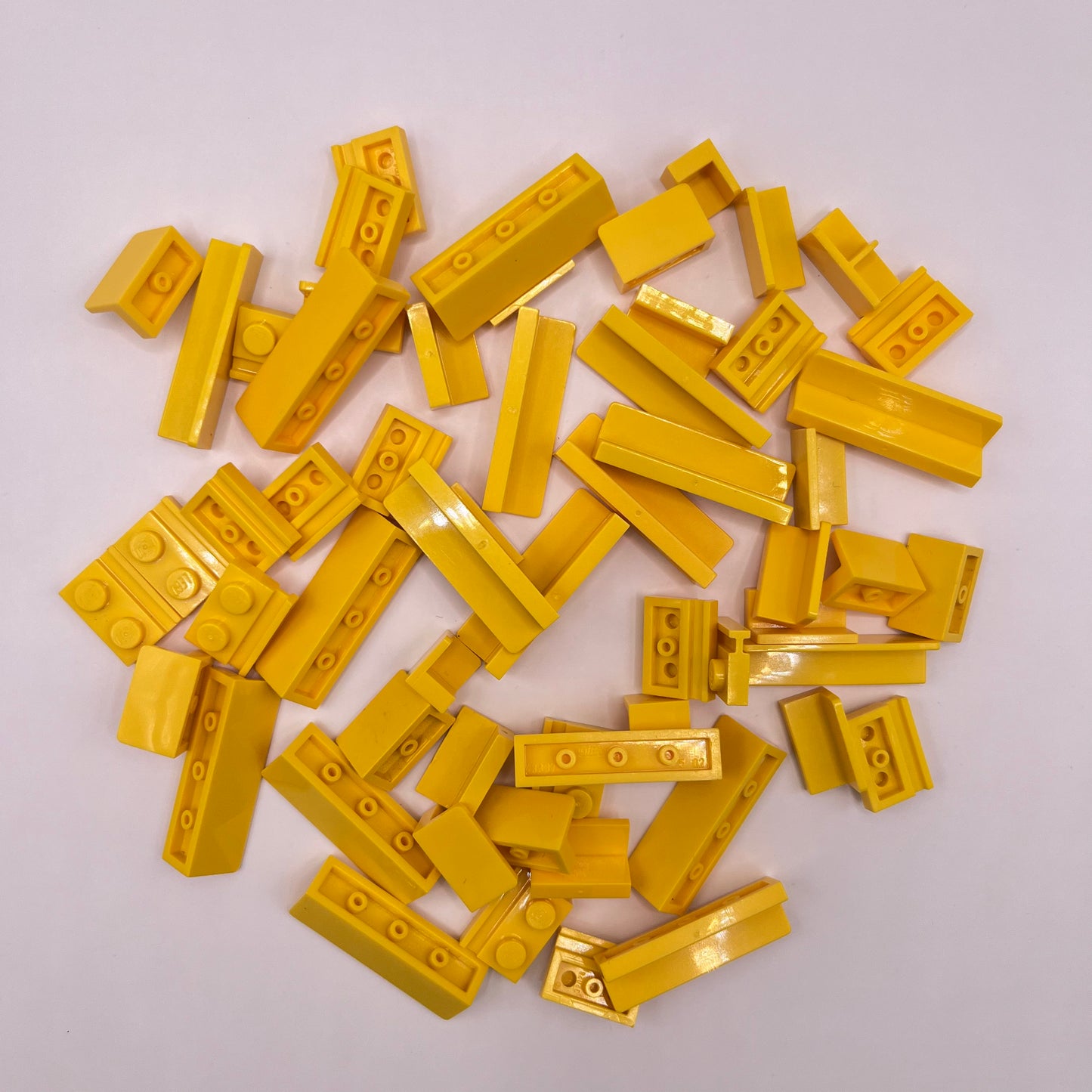 LEGO Panel and Rails, Yellow, Approx. 35g