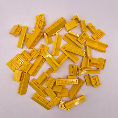 LEGO Panel and Rails, Yellow, Approx. 35g