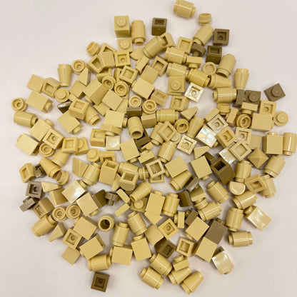 LEGO Greebling, 1x1, Mixed Tan, Approx. 45g