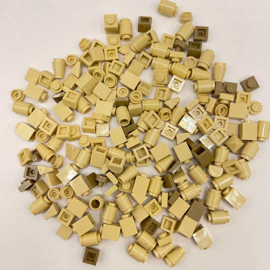 LEGO Greebling, 1x1, Mixed Tan, Approx. 45g