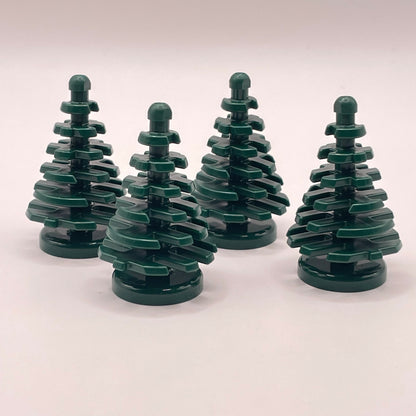 LEGO Small Pine Trees, Dark Green, Christmas, 4 Pieces