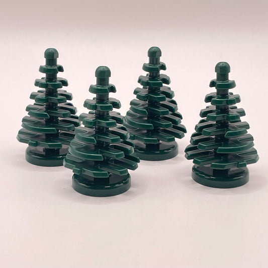 LEGO Small Pine Trees, Dark Green, Christmas, 4 Pieces
