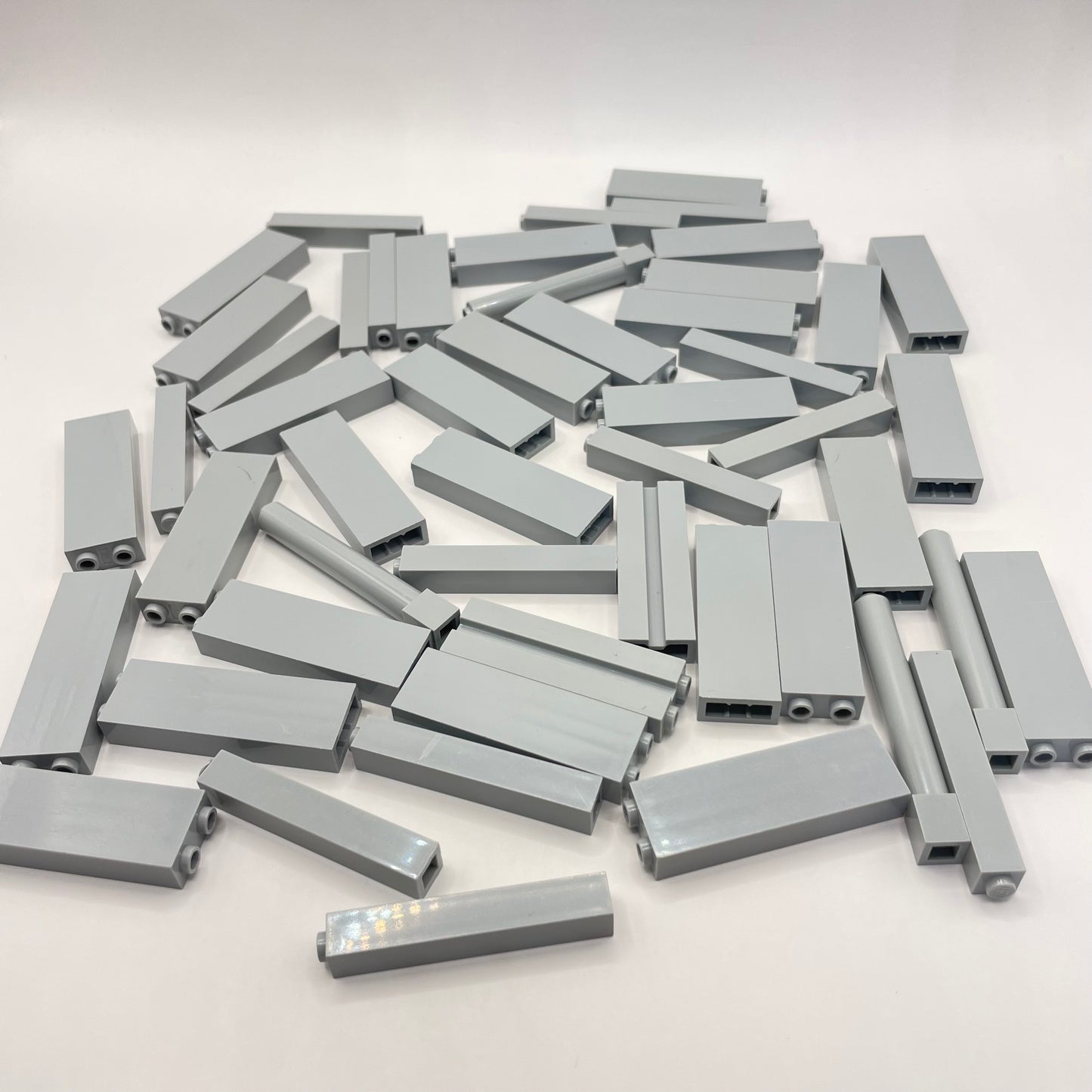 LEGO Bricks and Pillars, 6x Tall, Light Bluish Grey, Building, Approx. 150g