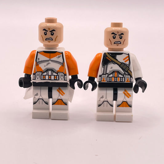 LEGO Clone Trooper, 212th Attack Battalion, Star Wars, Minifigure, (2 pack) incomplete