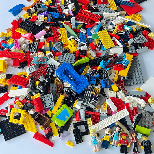LEGO Fun Pack, Mixed Bag, Approx. 750g includes 6 Minifigures/Minidolls