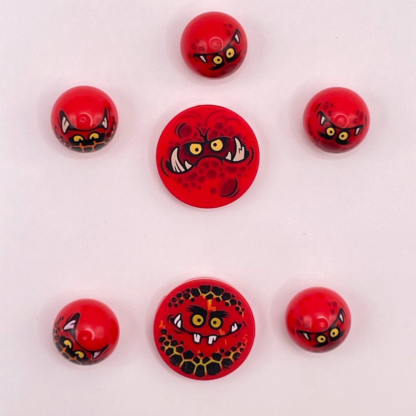 LEGO Goblin Faces, Red, Nexo Knights, Animals, 6 Pieces