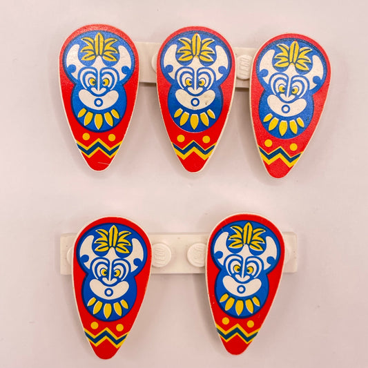 LEGO Islander Shields, Minifigure Accessories, 5 Pieces