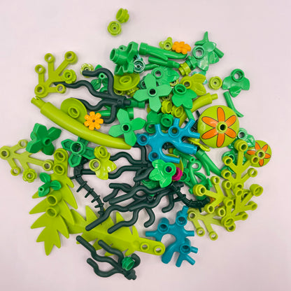 LEGO Mixed Green, Mixed Plant Pieces, Approx. 30g