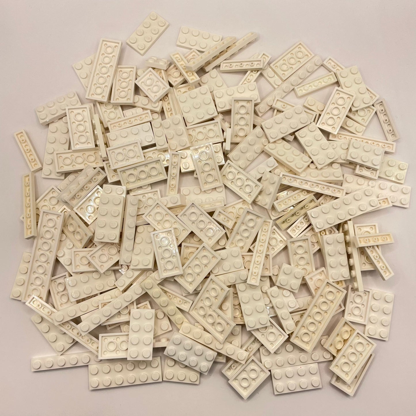 LEGO Plates, White, Approx. 180g