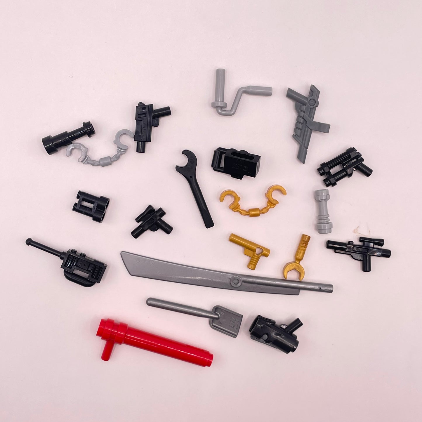 LEGO Tools and  Weapons, Mixed Colours,  20 pieces