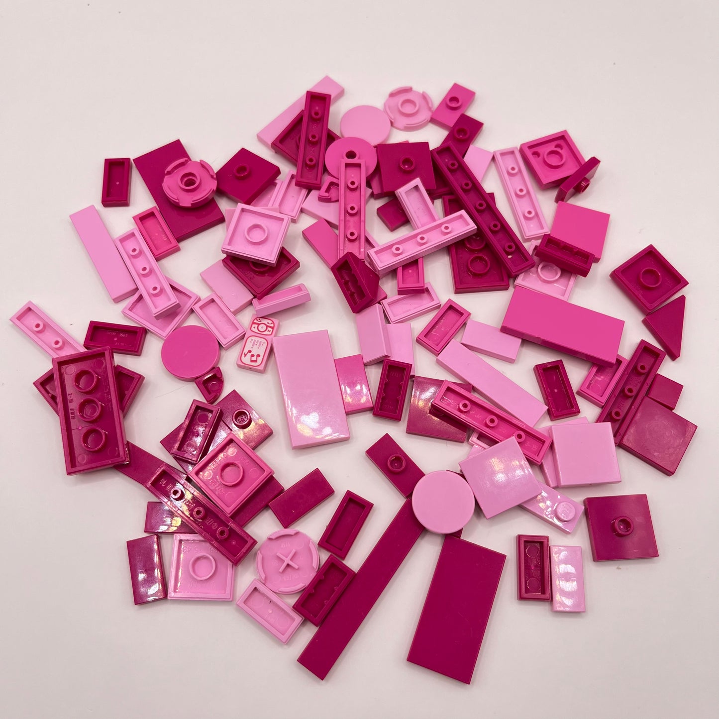 LEGO Mixed Pink, Tiles, Approx. 40g