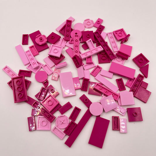 LEGO Mixed Pink, Tiles, Approx. 40g