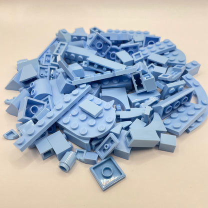 LEGO Mixed Pieces, Bright Light Blue, Approx. 95g