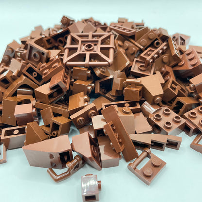 LEGO Mixed Pieces, Reddish Brown, Approx. 180g