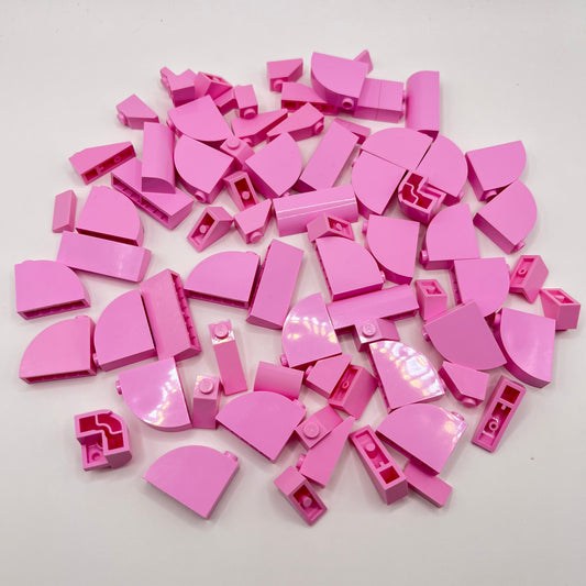 LEGO Bright Pink, Slopes, Approx. 95g