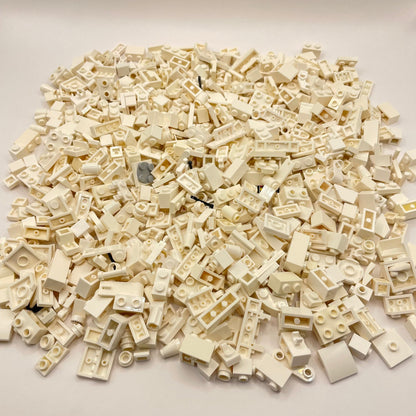 LEGO Small Mixed Pieces, White, Approx. 330g
