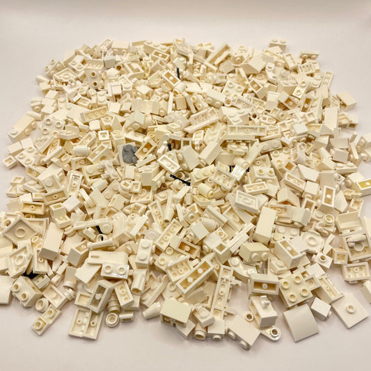 LEGO Small Mixed Pieces, White, Approx. 330g