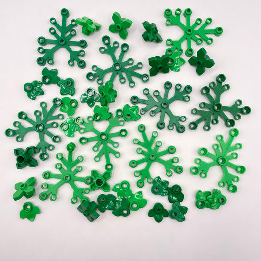 LEGO Mixed Leaves, Mixed Green, Plant, 40 Pieces