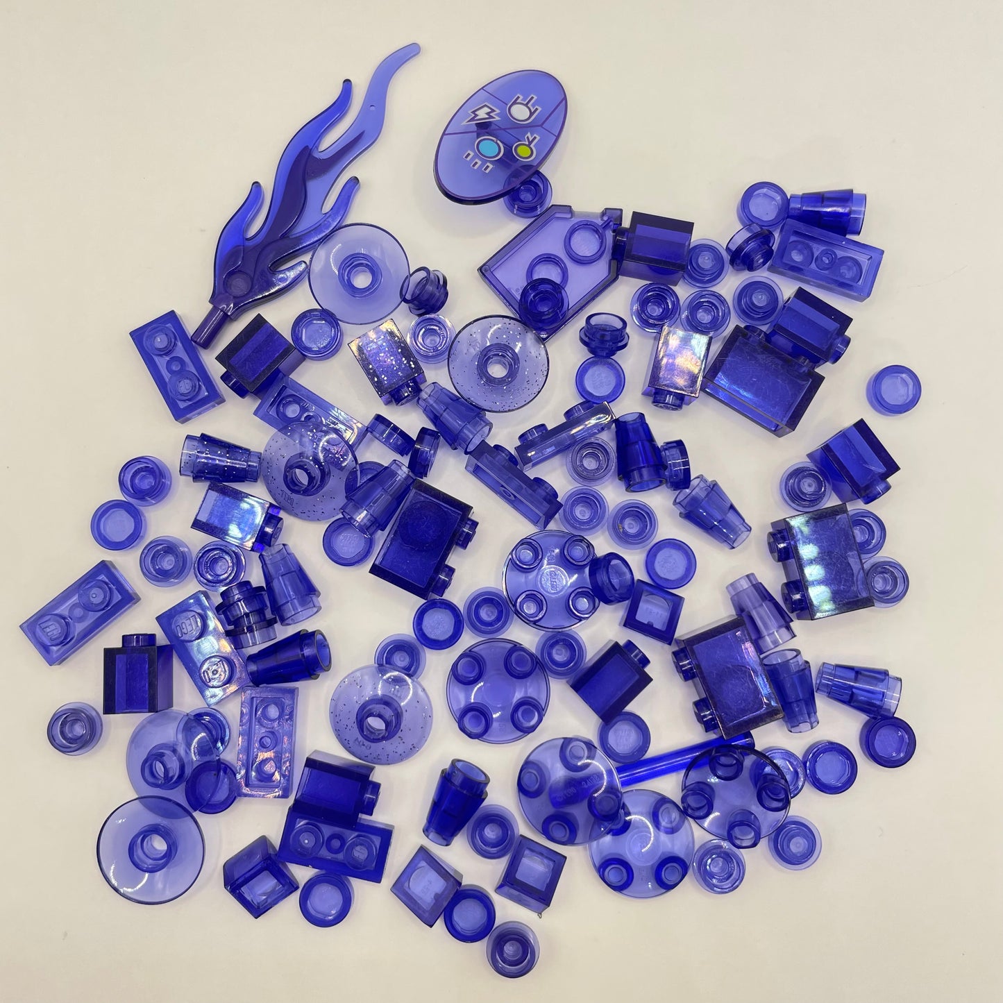 LEGO Transparent Purple, Some Glitter, Approx. 30g