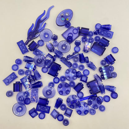 LEGO Transparent Purple, Some Glitter, Approx. 30g