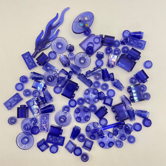 LEGO Transparent Purple, Some Glitter, Approx. 30g