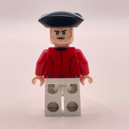 LEGO King George's Officer, Pirates of the Caribbean, Minifigure (poc018) Incomplete