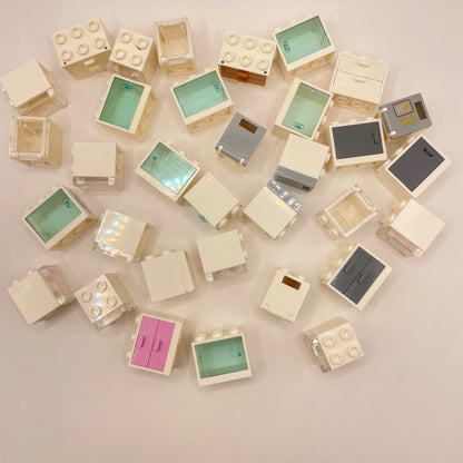 LEGO Cupboards, White, Building, Approx. 95g