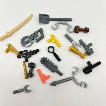 LEGO Mixed Tools and Weapons, Minifigure Accessories, 21 Pieces