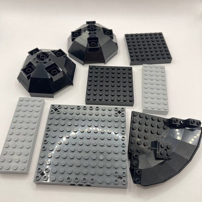 LEGO Grey, Black,  Large Bricks, 8 Pieces