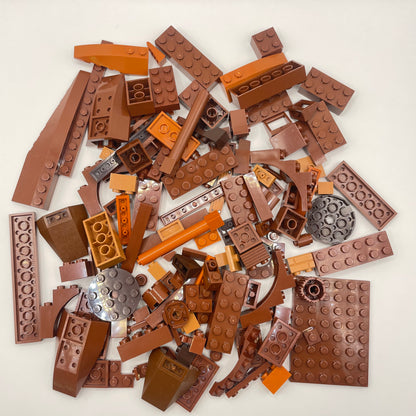 LEGO Mixed Bricks, Mixed Brown, Approx. 150g