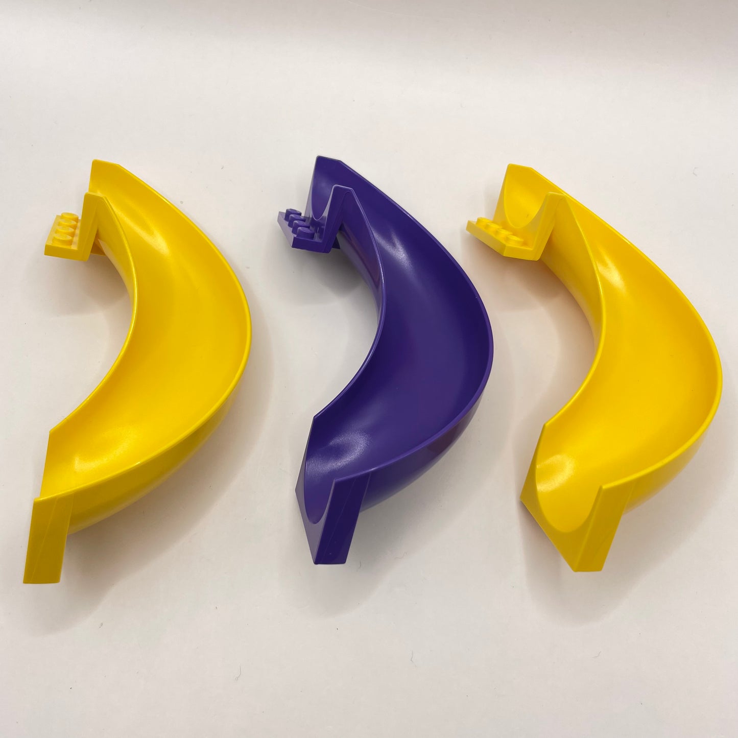 LEGO Slides, Yellow and Purple, 3 Pieces