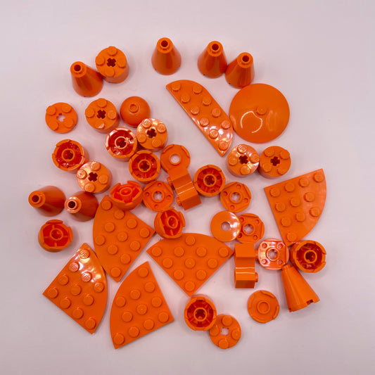 LEGO Round, Orange, Approx. 40g