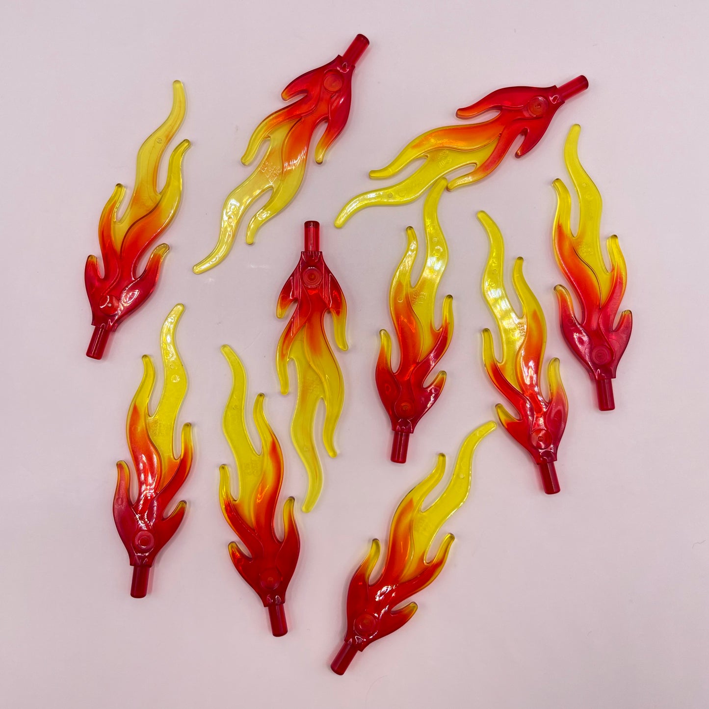 LEGO Transparent, Flames, 10 Pieces