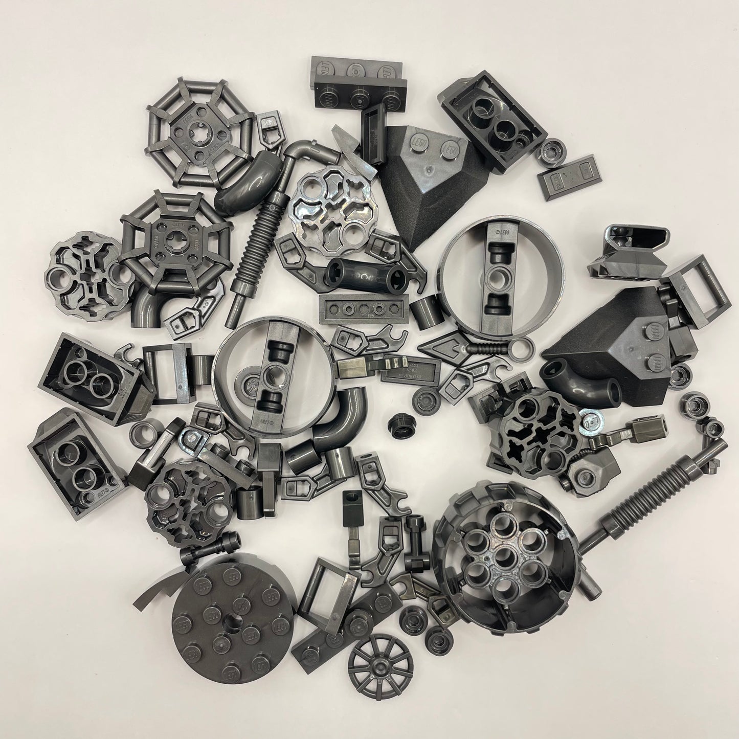 LEGO Mixed Pieces, Pearl Dark Grey, 75 Pieces
