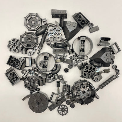 LEGO Mixed Pieces, Pearl Dark Grey, 75 Pieces