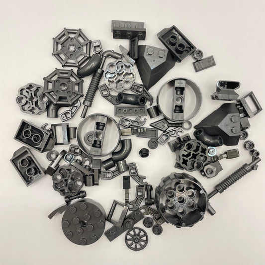 LEGO Mixed Pieces, Pearl Dark Grey, 75 Pieces