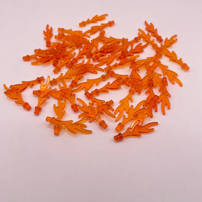 LEGO Fire Energy Effects, Transparent Orange, 50 Pieces
