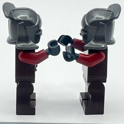 LEGO Uruk-Hai with Helmet and Weapon, Lord of the Rings, Minifigure (lor007) (Pack of 2) Torso Cracked)