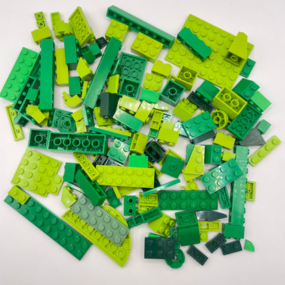 LEGO Mixed Bricks, Mixed Green, Approx. 140g