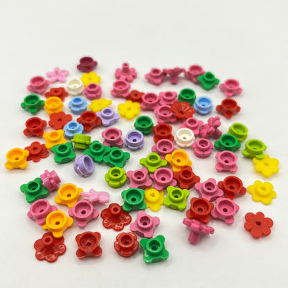 LEGO Flowers Unusual Shapes, Mixed Colours, 80 Pieces