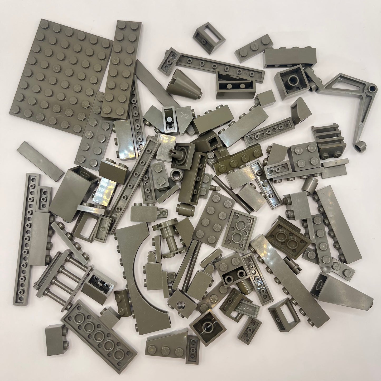 LEGO Mixed Pieces, Old  Dark Grey, Approx. 90G