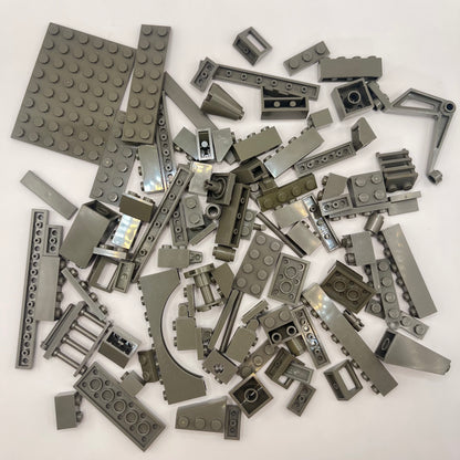 LEGO Mixed Pieces, Old  Dark Grey, Approx. 90G
