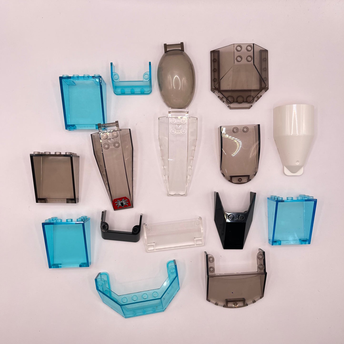 LEGO Windscreens, Mixed Colours, Vehicle Pieces, 15 Pieces