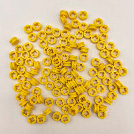 LEGO Half Bush Smooth, Yellow, Technic, 125 Pieces