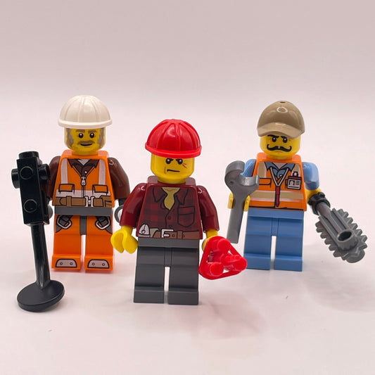 LEGO City Tradies with Tools, Minifigures, Set of 3